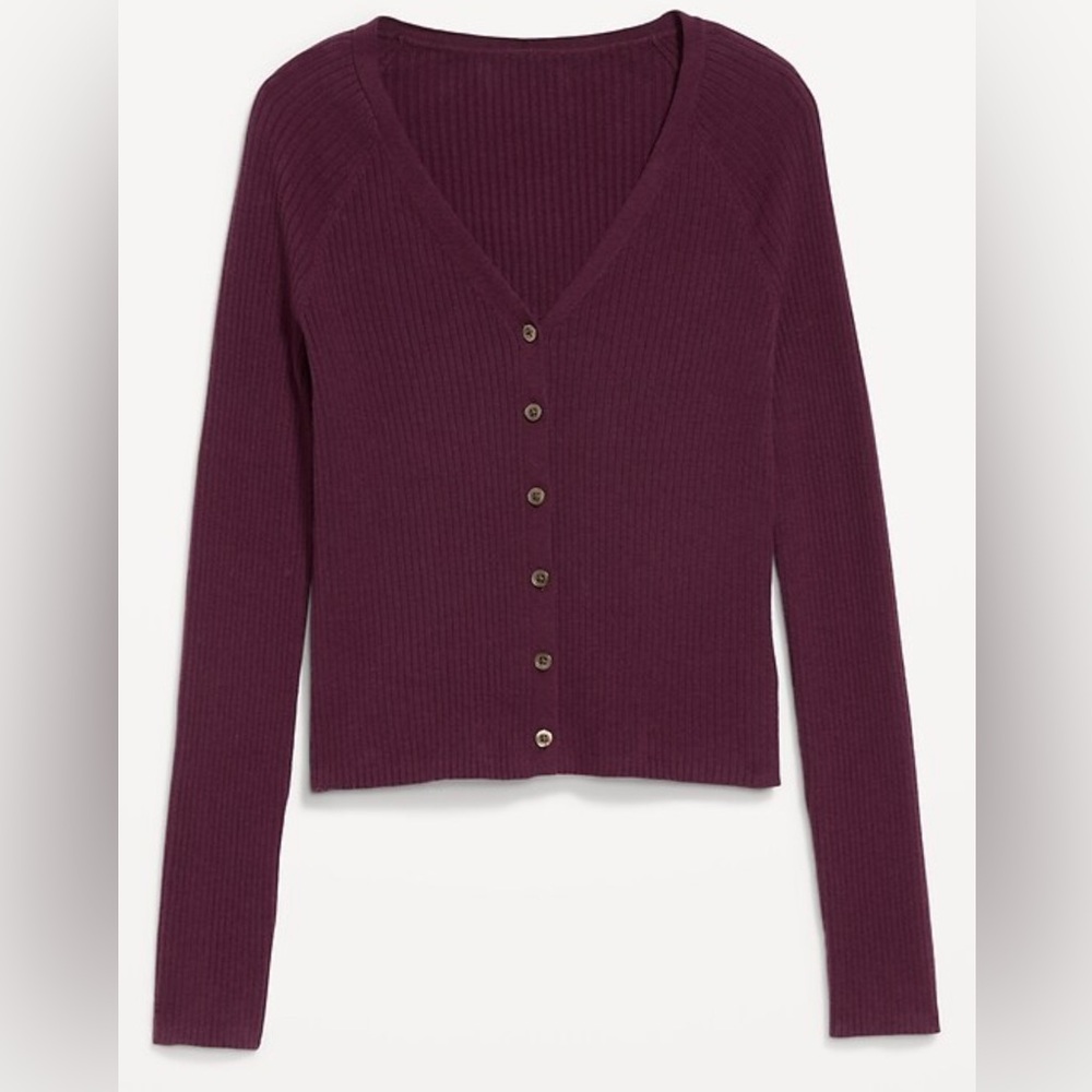 OLD Navy SoSoft Lite Ribbed Crop Cardigan- NWOT